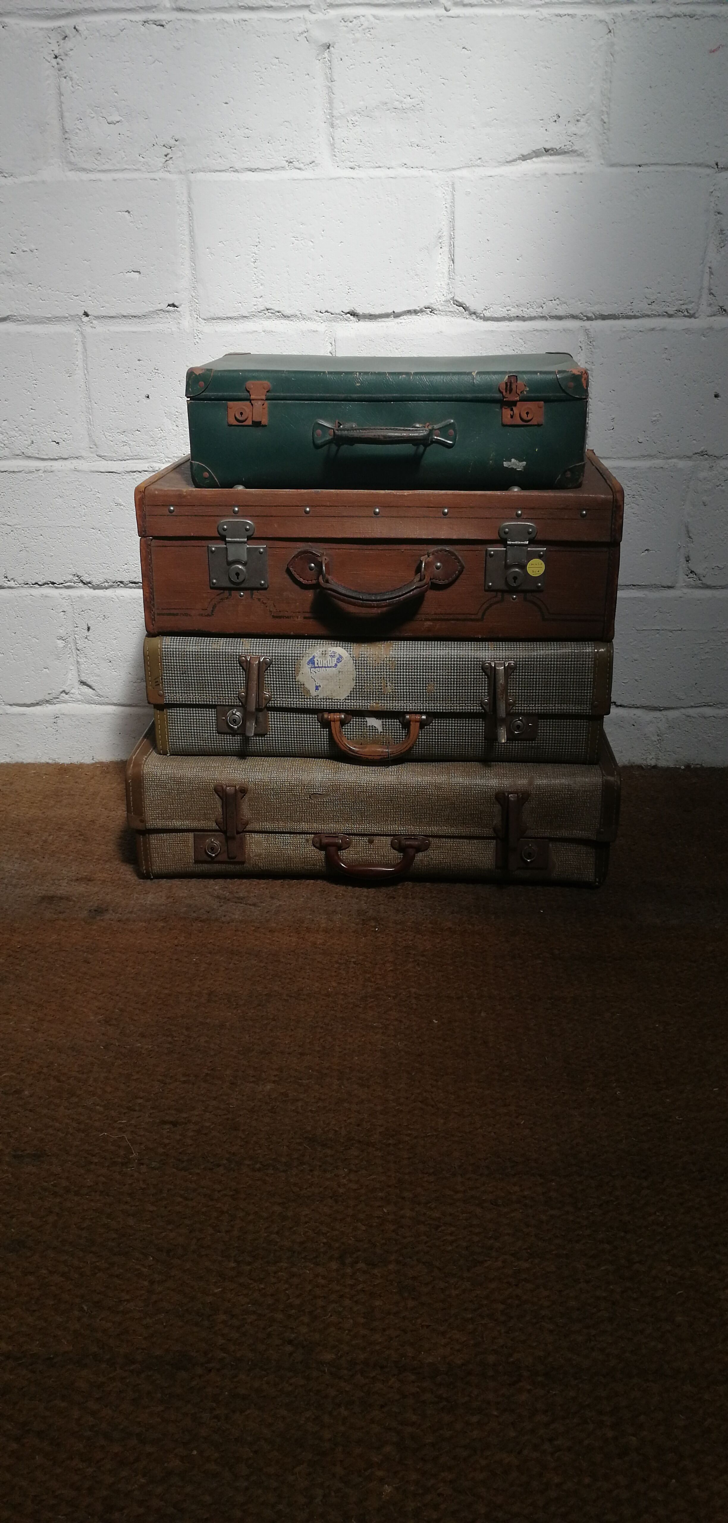 Antique suitcases