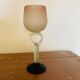 Set of 4 stemmed glasses and 1 glass paste carafe