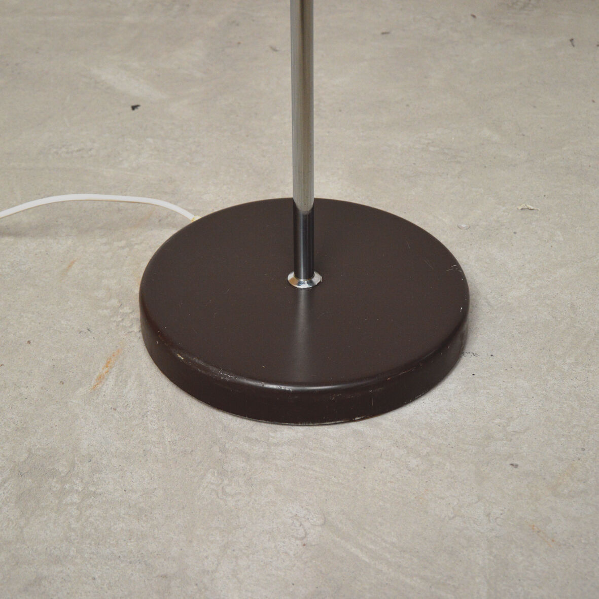 Floor lamp metal and yellow plastic, 1960
