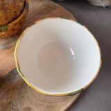 Old set of bowls and spoons in the shape of vintage pineapple