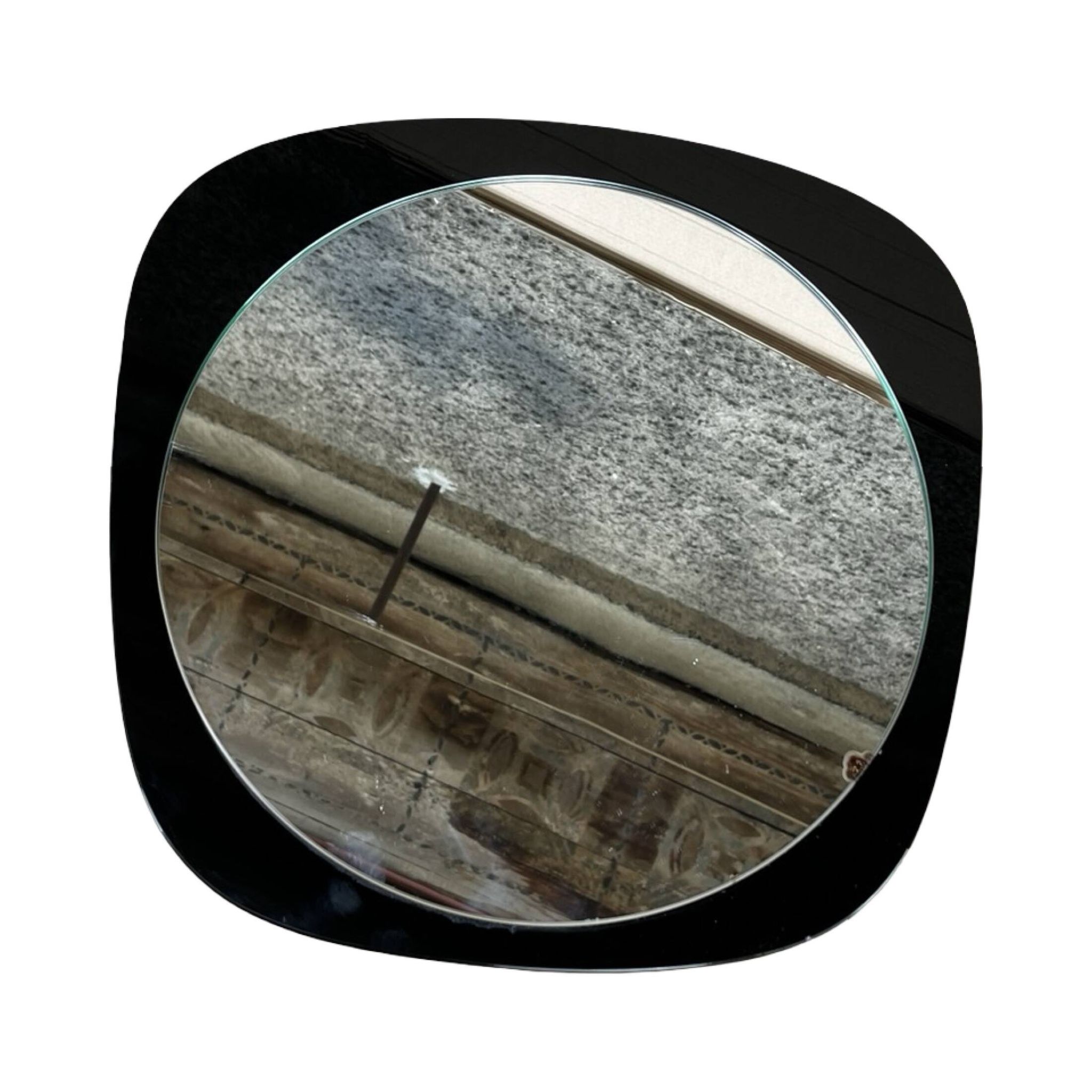 Asymmetrical wall mirror Poland 1970s