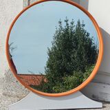 Vintage round mirror 1970s