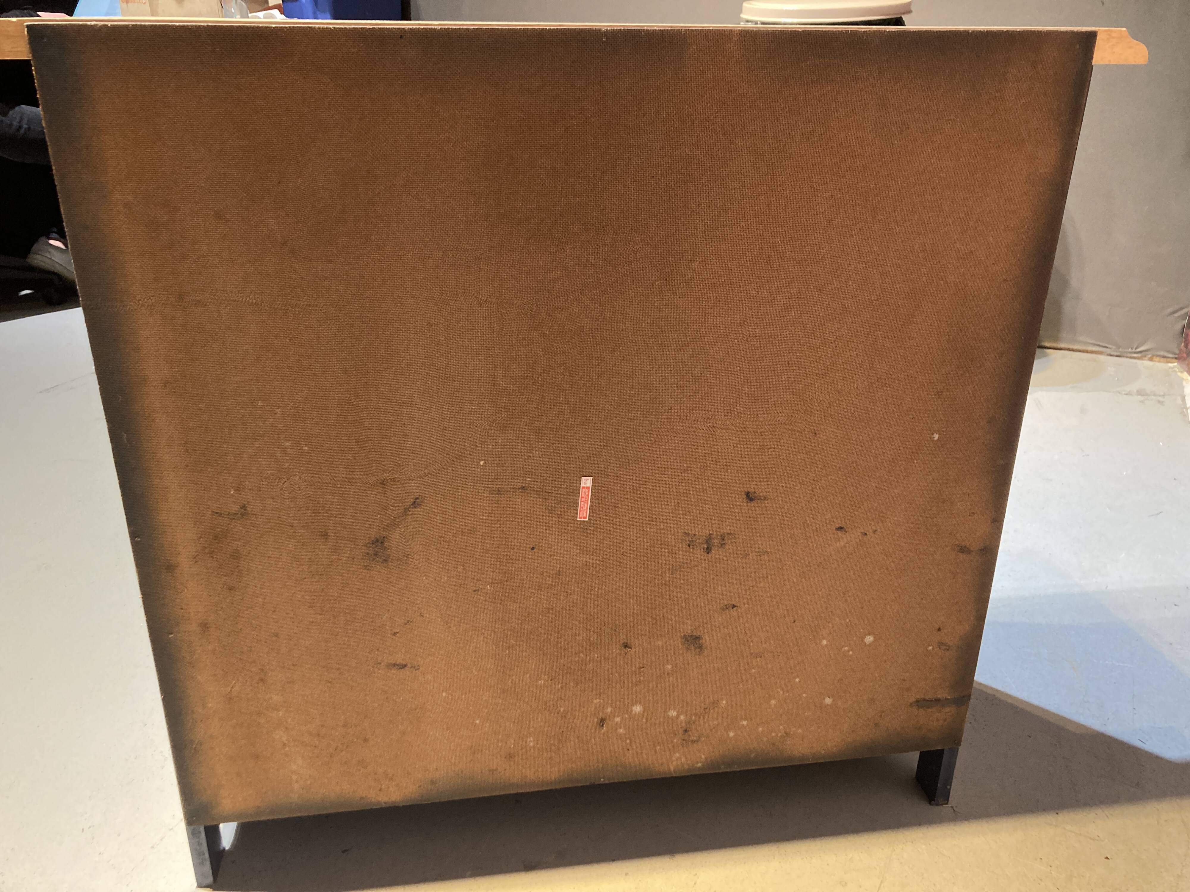 Blue painted wooden dresser