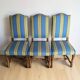 4 sheep bone chairs, Louis XIII style
