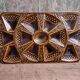 Art Deco French majolica rectangular oyster tray from Sarreguemines