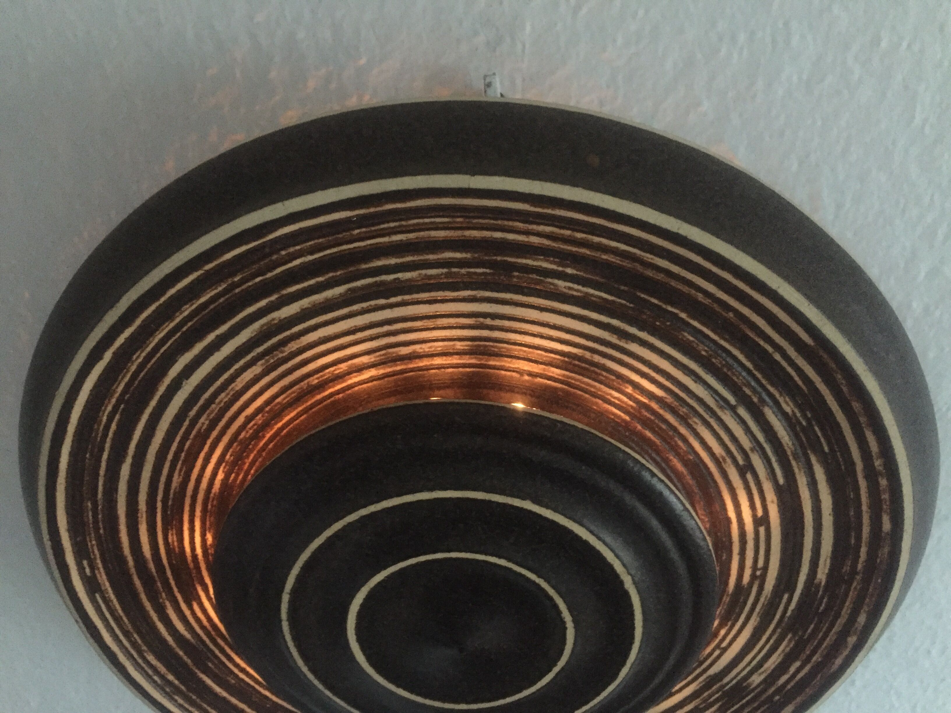 Danish ceramic stoneware 1960’s wall lamp