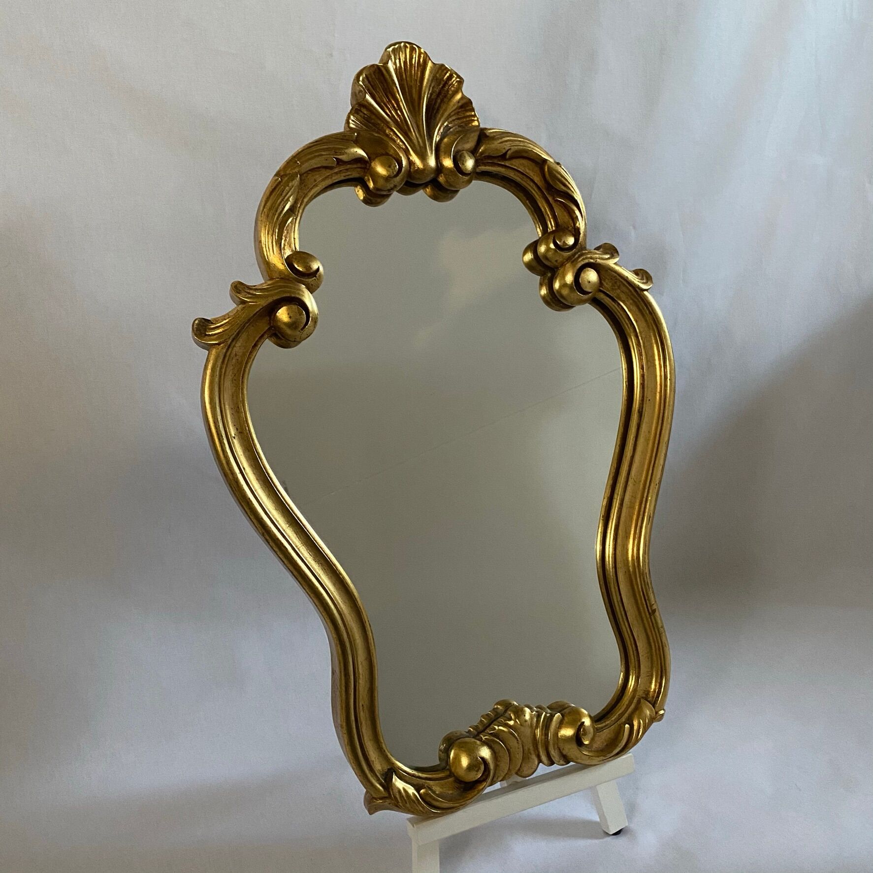 Louis XV-style gold mirror