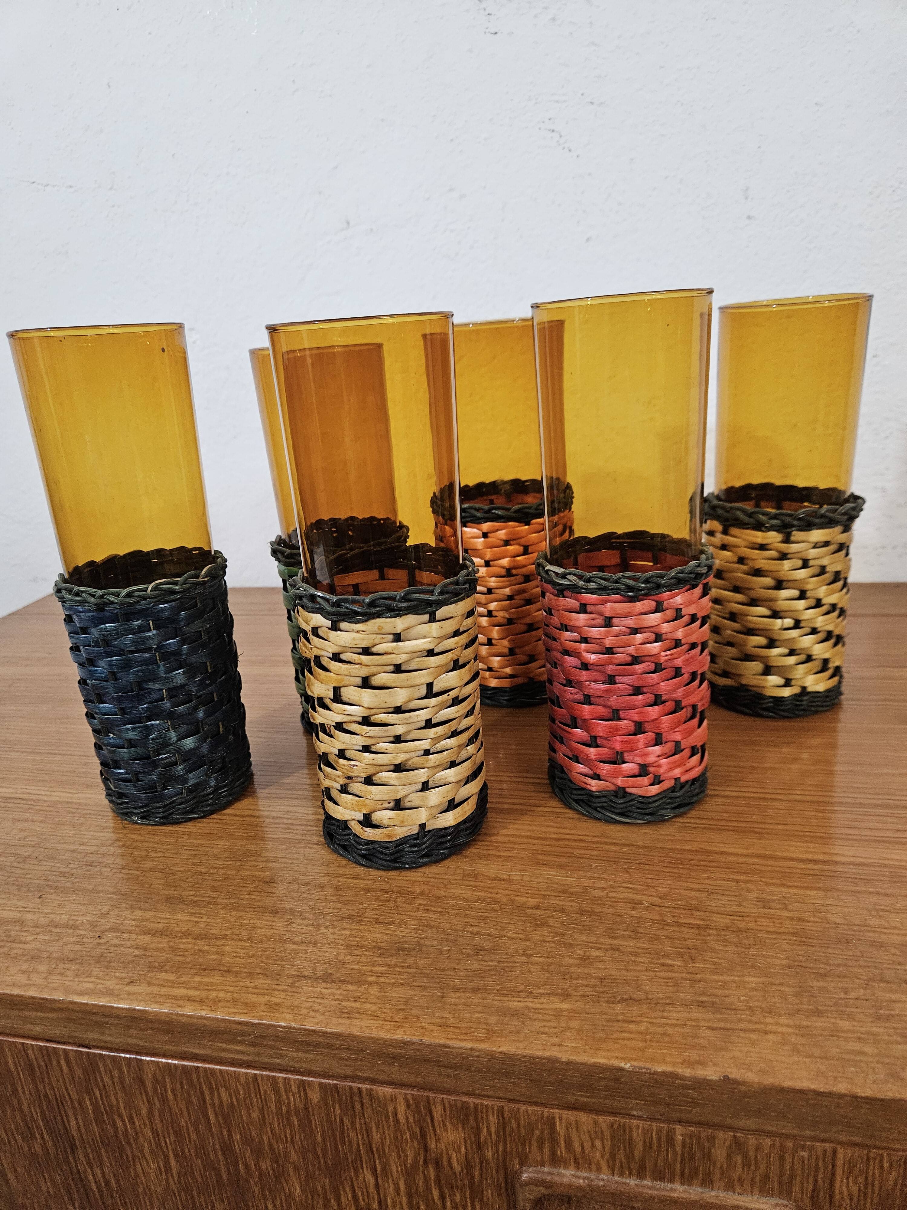 Large vintage glasses - 70's design