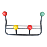 Vintage coat rack 50s with colored balls