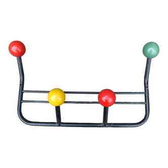 Vintage coat rack 50s with colored balls
