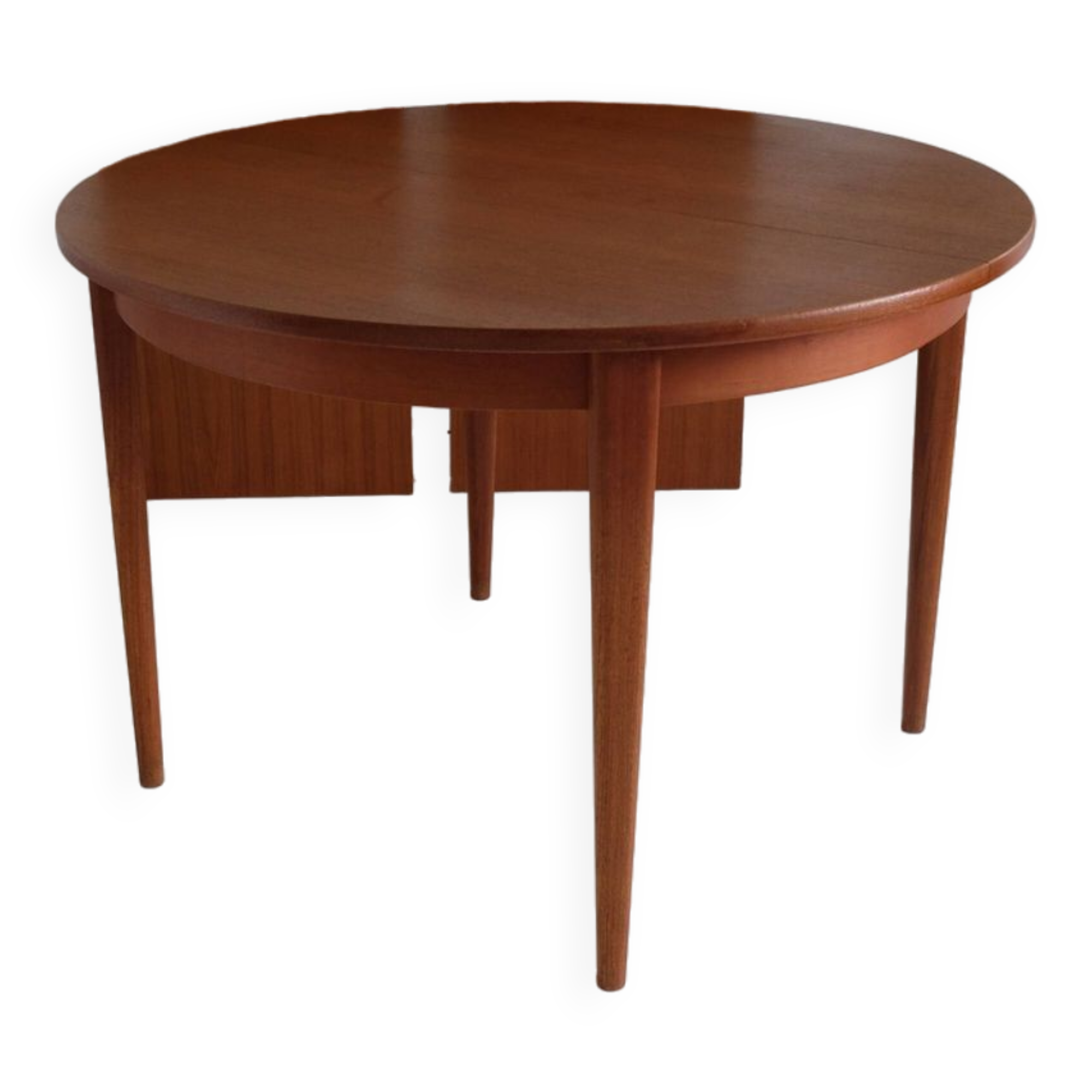 Table ronde extensible en teck