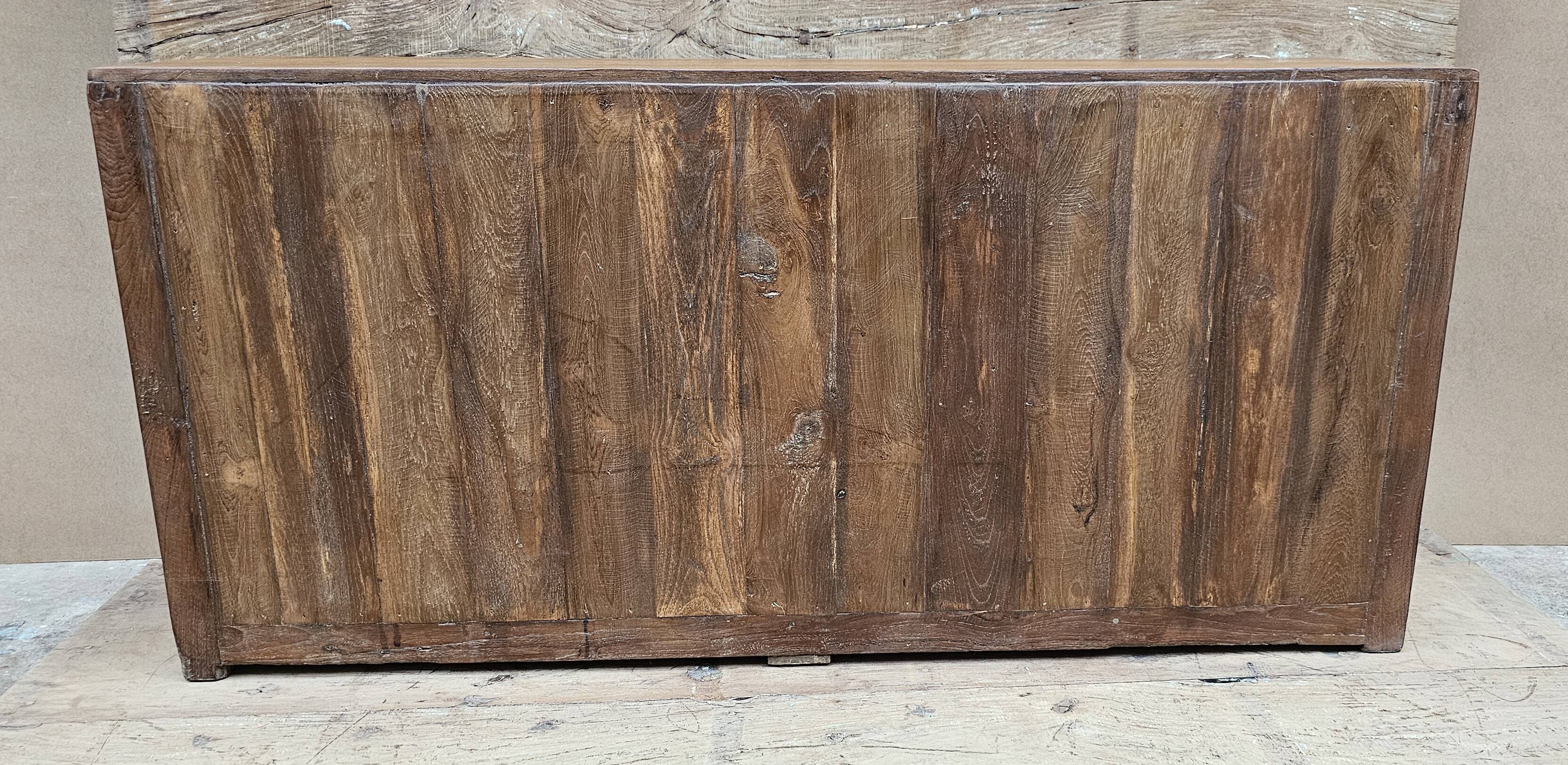 Buffet - glass TV cabinet in Burmese teak