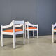Ensemble de 4 fauteuils Carimate par Vico Magistretti, années 1960.