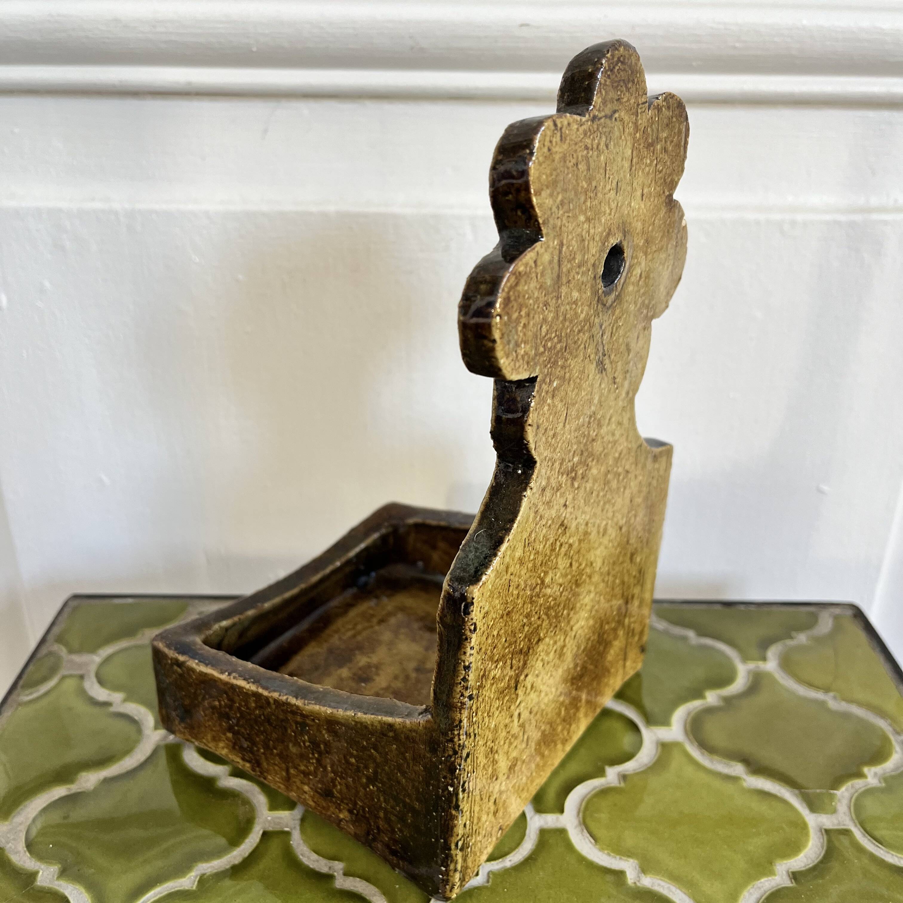 Ceramic soap dish/pocket tray Le Trident, 60s/70s, Vallauris