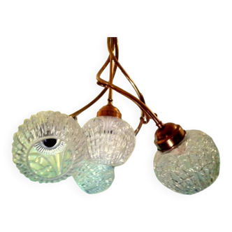 Plafonnier lustre moderniste design années 50/60