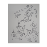 Roberto matta: joyful characters - original lithograph