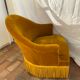 Velvet toad armchair