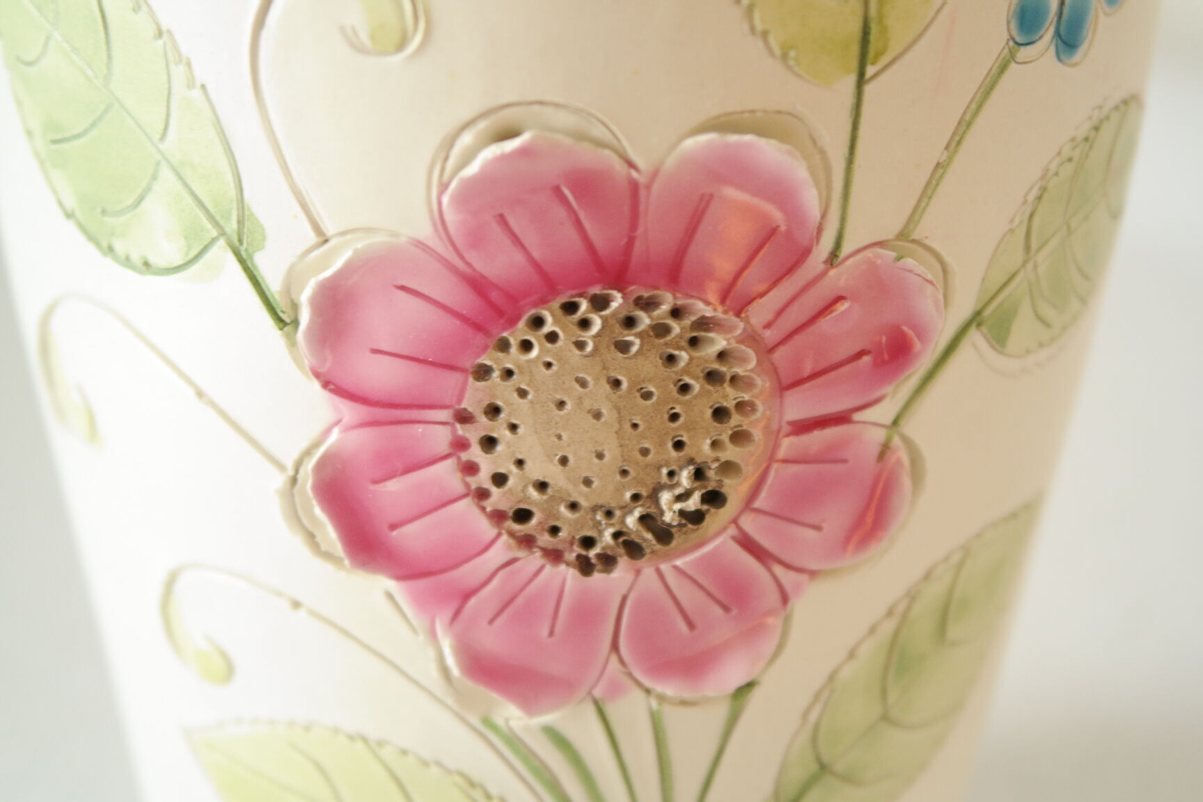 Vintage ceramic flower vase Italy Cadorev