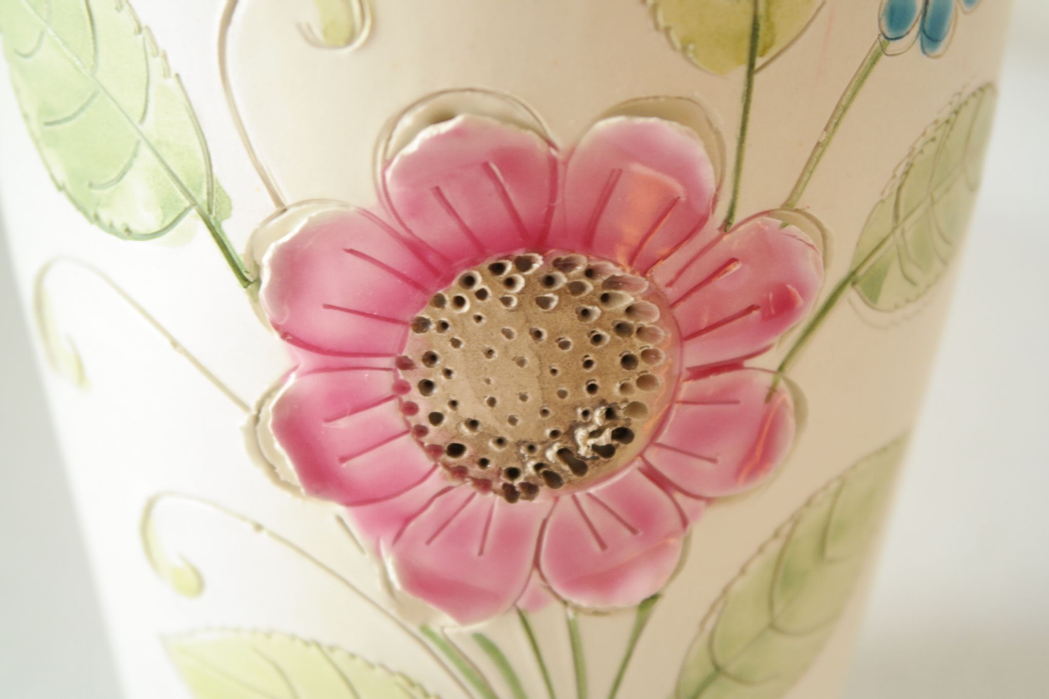 Vintage ceramic flower vase Italy Cadorev