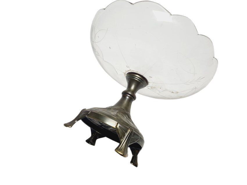 Art Nouveau bowl on stand, Germany, 1900s