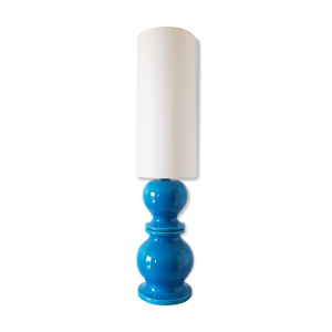 lampe en céramique bleu 1960