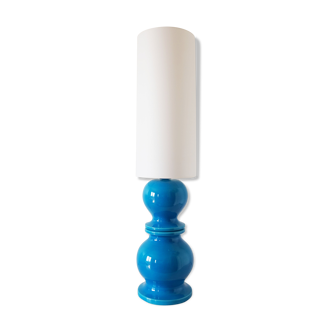 Blue ceramic lamp 1960