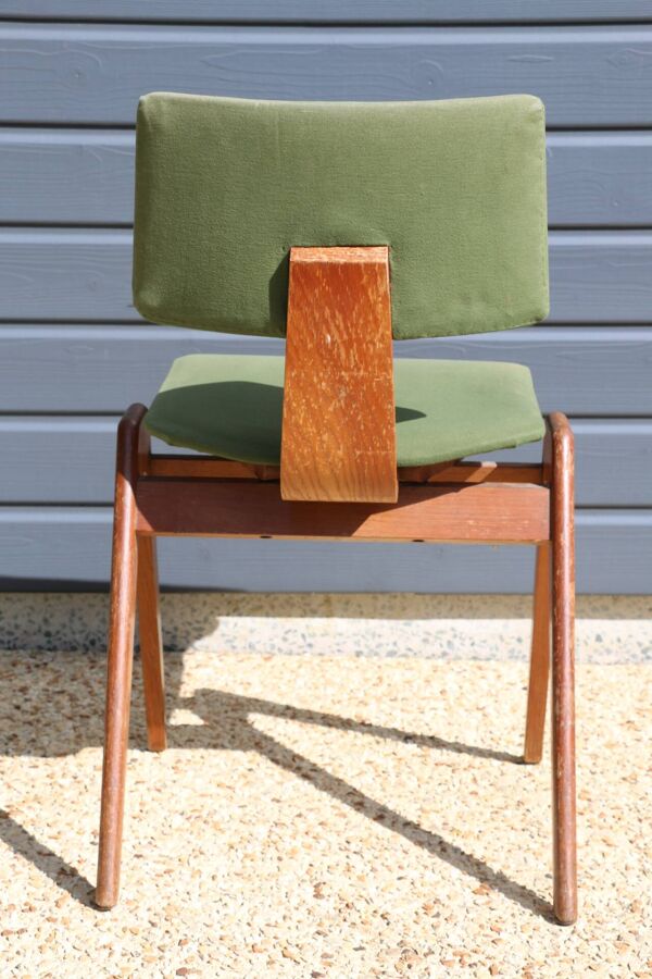 Chaise Robin Day « HILLESTAK » 1950 verte
