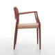 Suite of 4 Scandinavian teak armchairs model 66