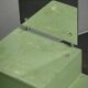 Bauhaus Czech Green Vanity Table with Mirror and Chrome Frame, 1930s