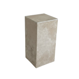 Column side table in travertine