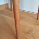 Bistro chair Baumann 1963 curved wood and skaï imitation leather caramel