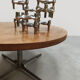 Table d'appoint ronde en design néerlandais vintage