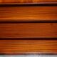 Pair of open dwarf bookshelves in mahogany by Shaws of London.