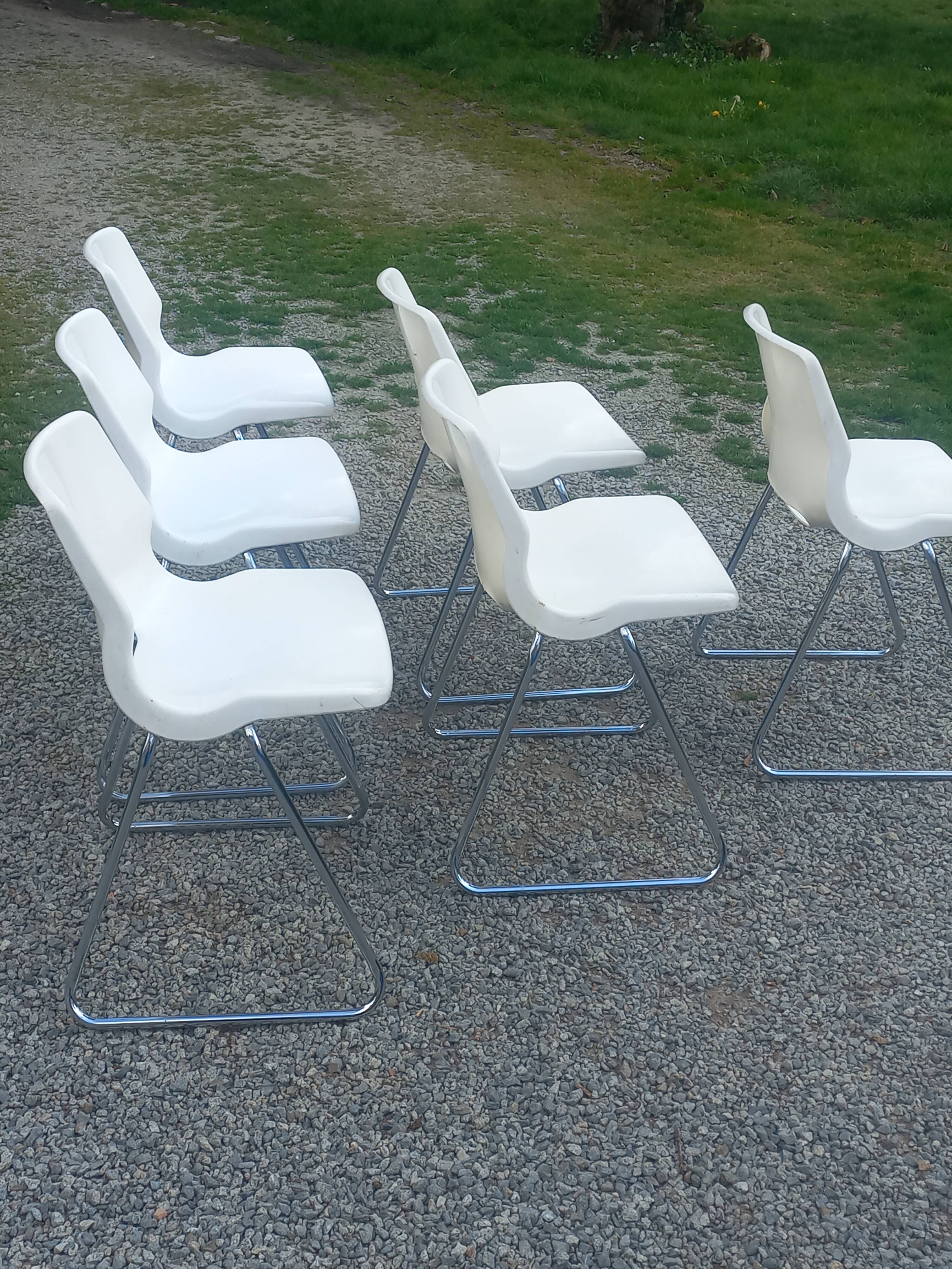 Set of 6 chairs designed by Svante Schöblom Overman, 1970s Sweden