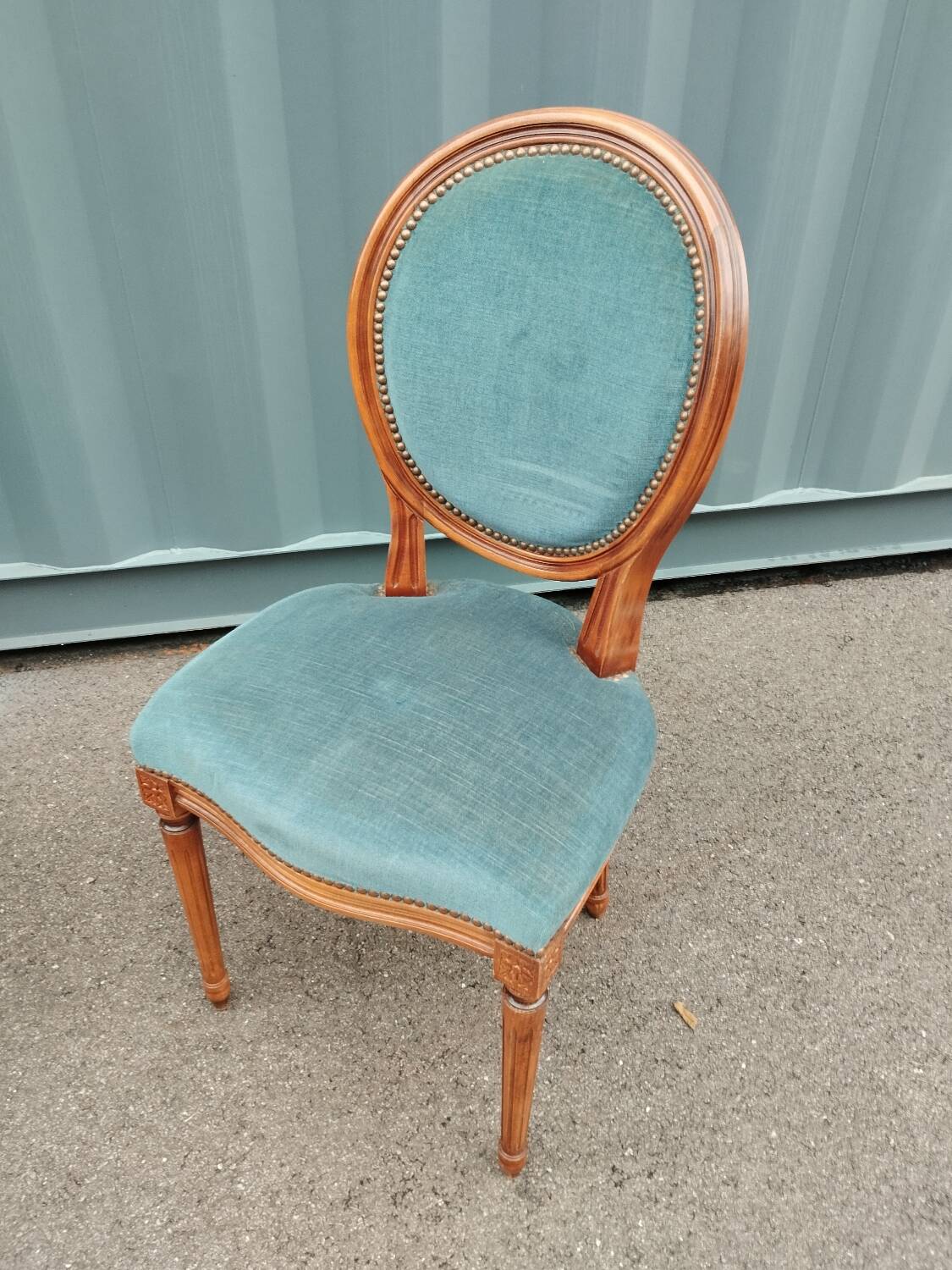 Pair of antique Louis XVI style chairs