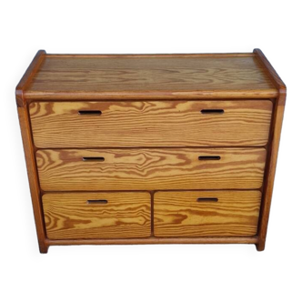 Pine chest of drawers 1970