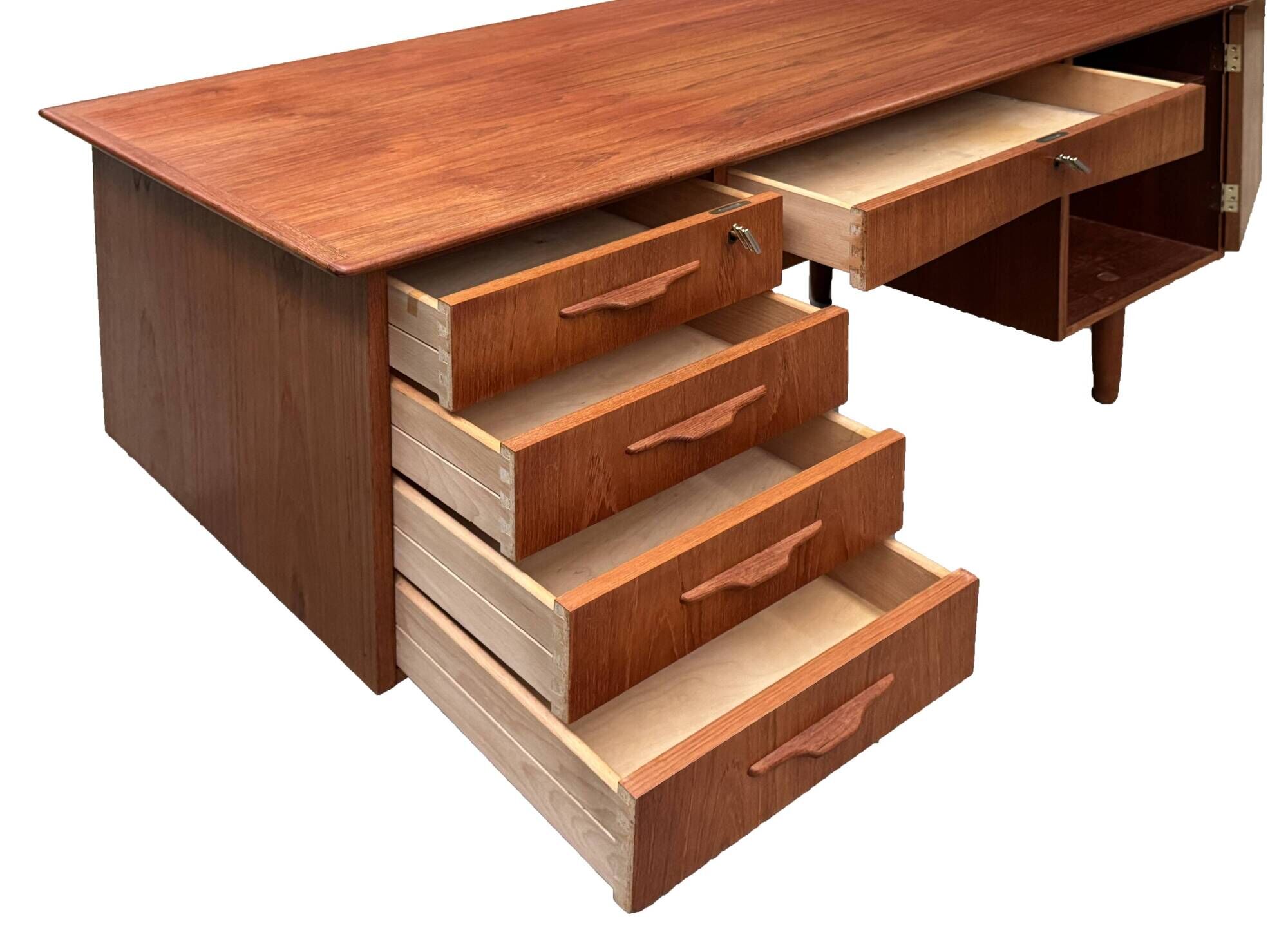 Bureau scandinave vintage en teck
