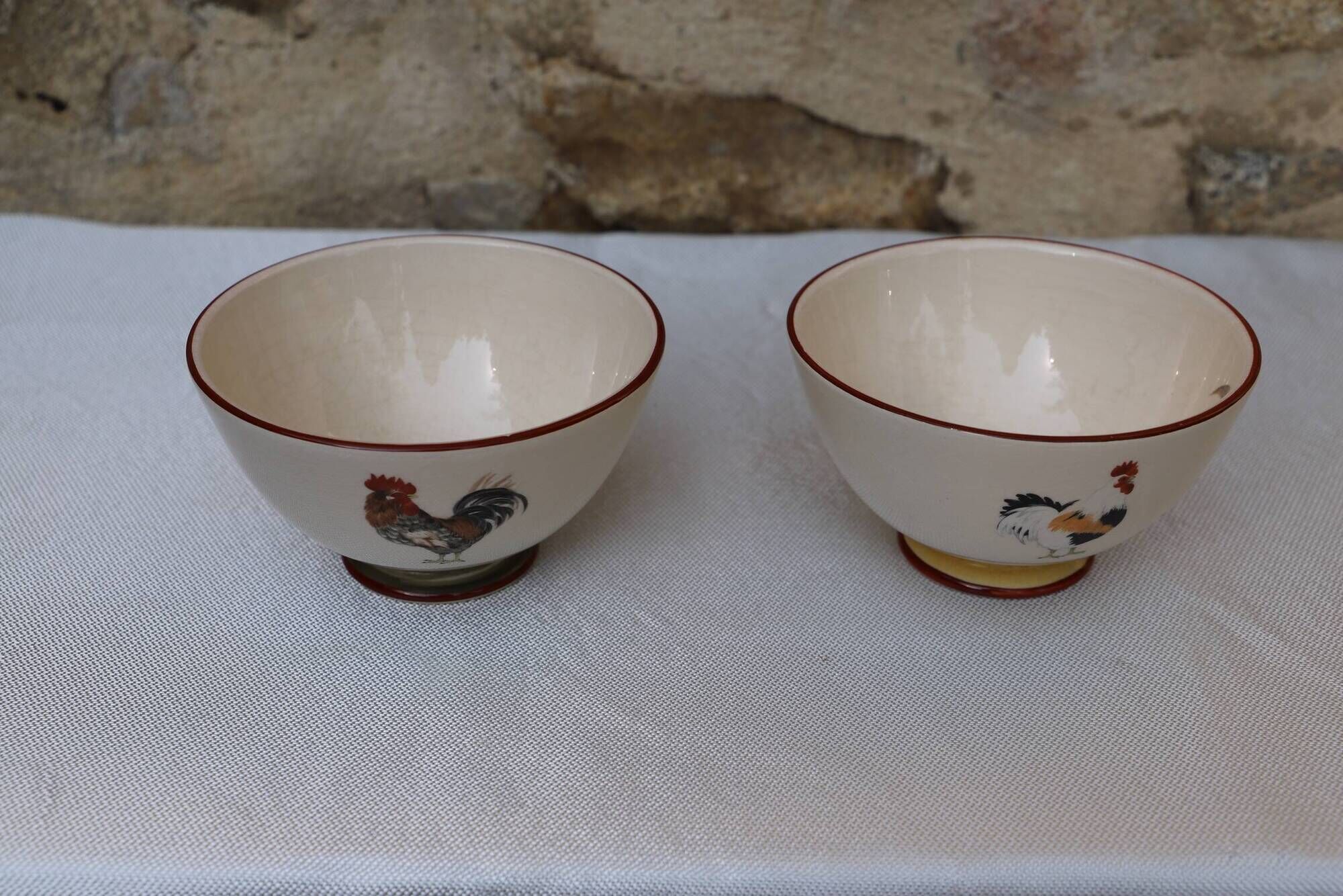 Exceptional collection of Niderviller tableware Normand style