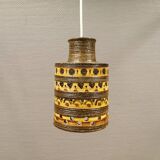 Danish ceramic hanging lamp designed by Jette Hellerøe in the 1970s.