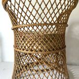 Vintage rattan armchair