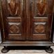 Burgundy valet cabinet from the Louis XIII period in solid oak circa 1700