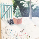 Painting on canvas Christine Cipriano, 20th century