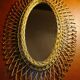 Miroir ovale en rotin 44 x 64 cm