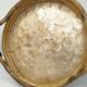 Vintage round bamboo and Capiz shell platter – Italy, 1970s