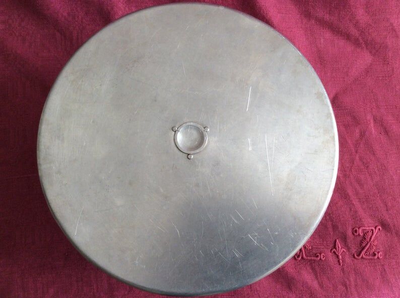 Aluminium cake holder / 1960s