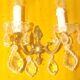 applique bronze et cristal à 2 bras de lumière