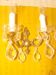 applique bronze et cristal à 2 bras de lumière
