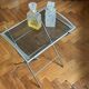 Nickel-plated metal dessert trolley