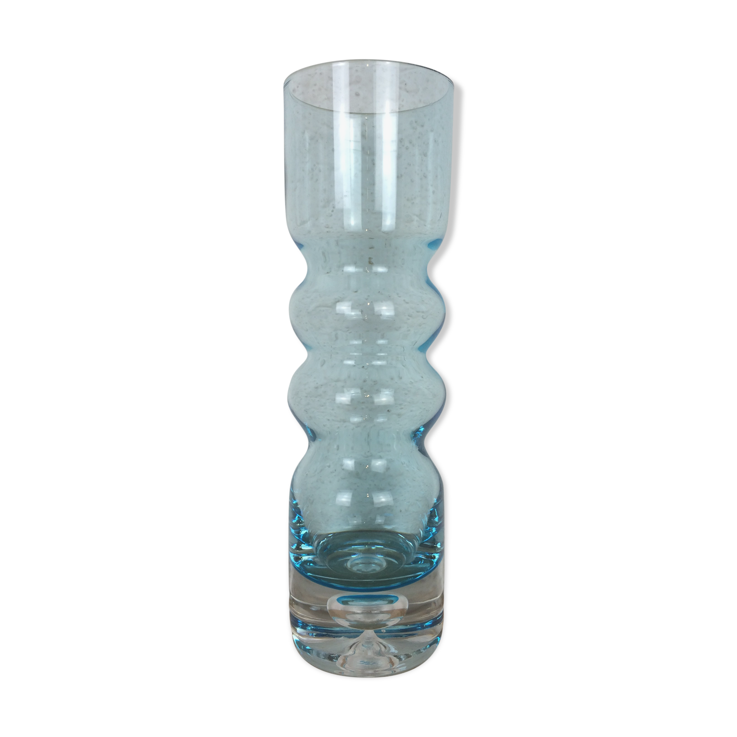 Scandinavian roll vase, Riihimaki glass Tamara Aladdin