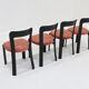 Chaises de salle à manger vintage Bruno Rey pour Dietiker Suisse années 1970, ensemble de 4.